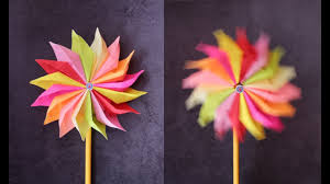 paper windmill pinwheel origami easy