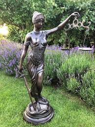 bronze garden statues