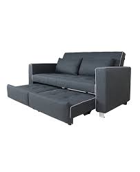 leon 2 seater sofa bed grey