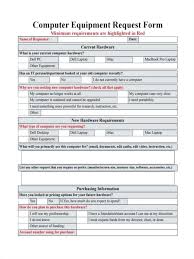 Download By Equipment Request Template Purchase Form Free Sample
