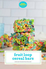 easy fruit loop cereal bars only