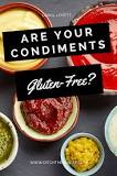 What common sauces have gluten?