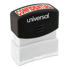 Universal Office Products 10046 Message Stamp Confidential Ebay gambar png