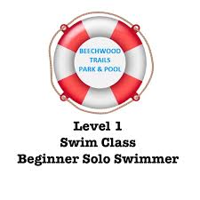 level 1 beginner solo swimmer