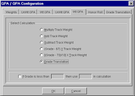 gpa qpa calculations weighted qpa tab