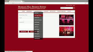 marriage hall booking system java jsp