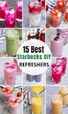 How is Starbucks Refreshers made?