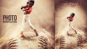 Creative baseball & softball photoshop templates & digital backgrounds with tutorials! Kids Baseball Photoshop Manipulation Tutorial Youtube