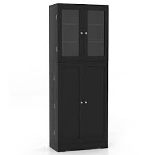 Shelf Black Tall Kitchen Pantry Cab