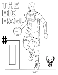 Top 30 free boys coloring pages. Kids Activity Pages Milwaukee Bucks