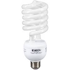 Eiko Spiral Fluorescent Lamp 40w 120v 5000k E26 Base Sp42 50k