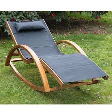 outsunny outdoor rocking chair recliner