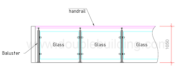 single tempered glass railing design