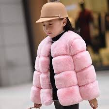 Baby Faux Fur Coat Winter Long Sleeve