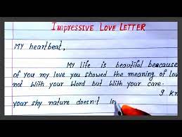 write impressive love letter how to
