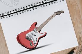 How To Draw A Guitar Create A