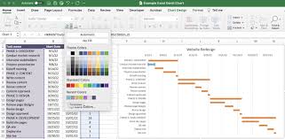 create a simple gantt chart in excel
