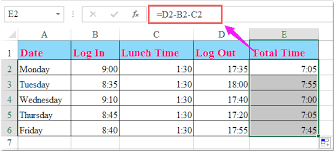 How To Calculate Hours Worked And Minus Lunch Time In Excel