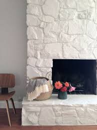 Blog Painted Stone Fireplace Painted