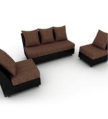 housefull fancy sofa set in brown