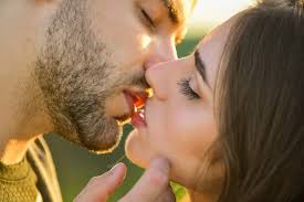 love you tender sensual kiss