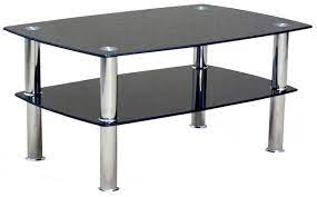 Togo Black Glass Coffee Table Let Us