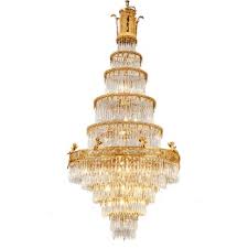 Middle East Hot Sell Modern Luxury Brass Gold Wall Hanging Crystal High Ceiling Chandelier Lighting Lamp Hall Pendant Lights Buy Crystal Pendant Light Large Hotel Chandelier Chandelier Flush Mount Product On Alibaba Com