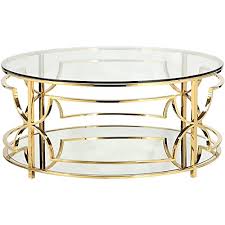 edward metal round coffee table