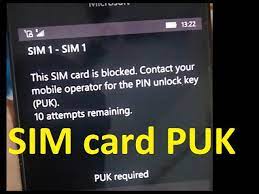Nggak bisa dipungkiti, kini satu orang bisa memiliki lebih dari satu sim card. Sim Card Is Blocked Pin Unlock Key Puk Required Youtube