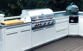 white bbq grill stainless steel outdoor