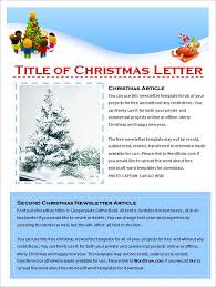 Christmas Newsletter Templates Free Printable Holiday Newsletter