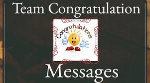 Team Congratulations Messages Sample Congratulations Messages