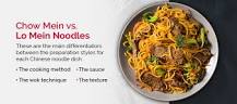 What kind of noodles are used in Chinese lo mein?