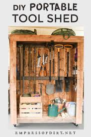 Diy Portable Garden Tool Storage Shed