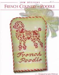 Jbw Designs French Country Poodle Cross Stitch Chart Judy