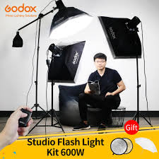 Godox 600ws Strobe Studio Flash Light Kit 3pcs 200ws Photographic Lighting Strobes Light Stands Triggers Soft Box Shopee Malaysia