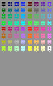 6 Bit Color Hexagram Chart Soulellis Com 2011 08 Colorchar