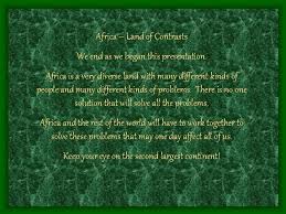 She may feel assured that no impertinence is intended. Africa Land Of Contrasts By K Suresh Sa