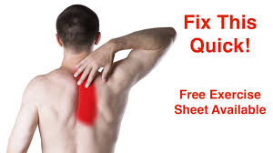 fix pain between shoulder blades free