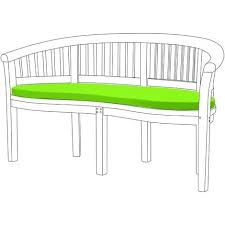 Gardenista Outdoor Banana Shaped Bench