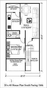 20 X 40 House Plans East Facing With