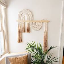 Large Ebb And Flow Macrame Wall Hanging