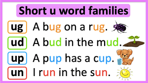 short u word families ug ud up
