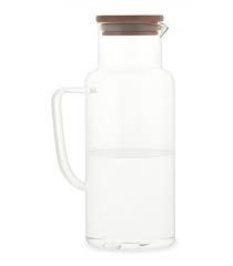 Pitcher Glass And Bamboo 1l