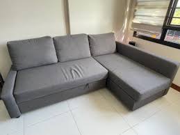 l shaped sofa bed dark grey ikea