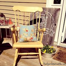updating a rocking chair with colour