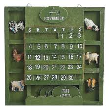 Wall Hanging Wood Decorative Calendar