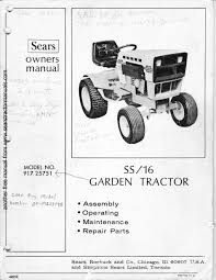 sears ss 16 owner s manual pdf