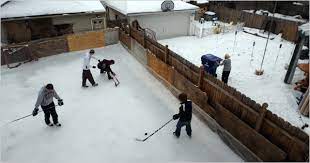 ice hockey rinks become backyard