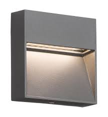 small square 2w led outdoor wall light